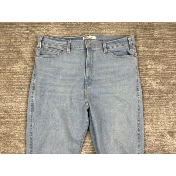 Signature Levis Jeans‎ Womens 18 Heritage High Rise Straight Light Wash Stretch - Picture 2 of 13